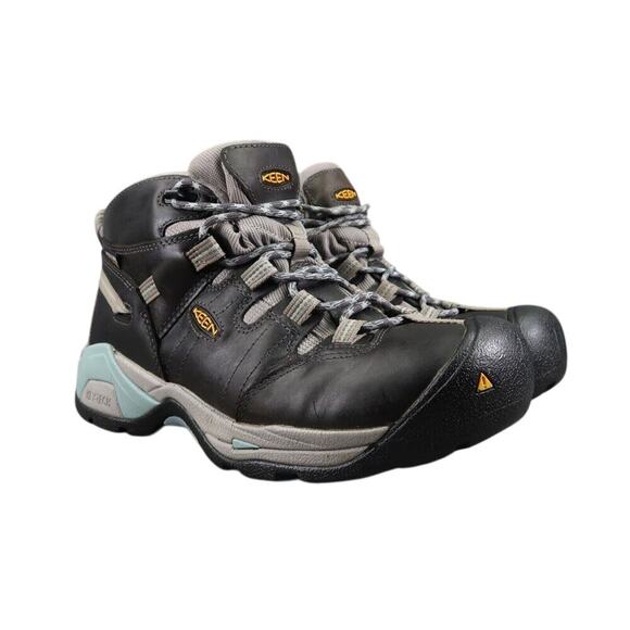 Keen Shoes Womens 11 Boot Work Utility Detroit XT Mid Leather Waterproof Lace Up - Picture 1 of 16